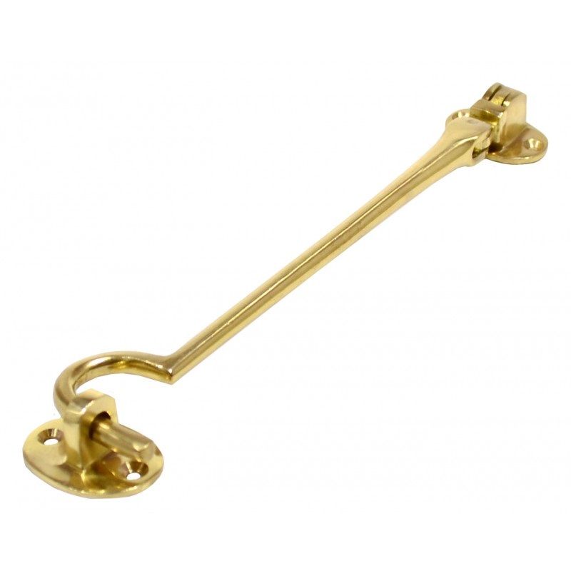 Cabin Hook Brass 8in (HE103L)
