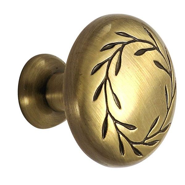 Knob Elegant Brass Leaf (BP1581EB)