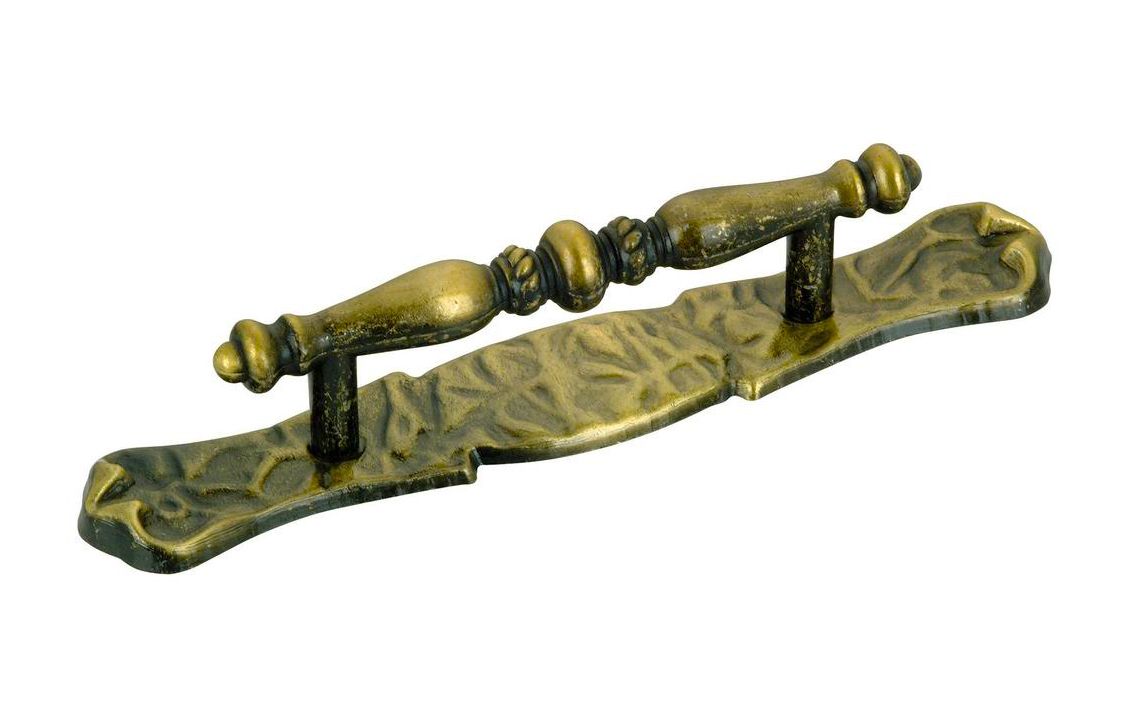 Pull Antique Brass with Plate (BP176CAE)