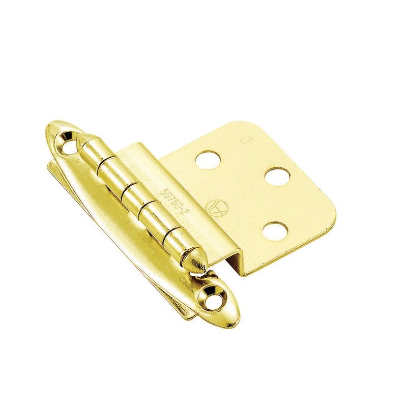 Amerock Steel Butt Polished Brass Steel 2in.