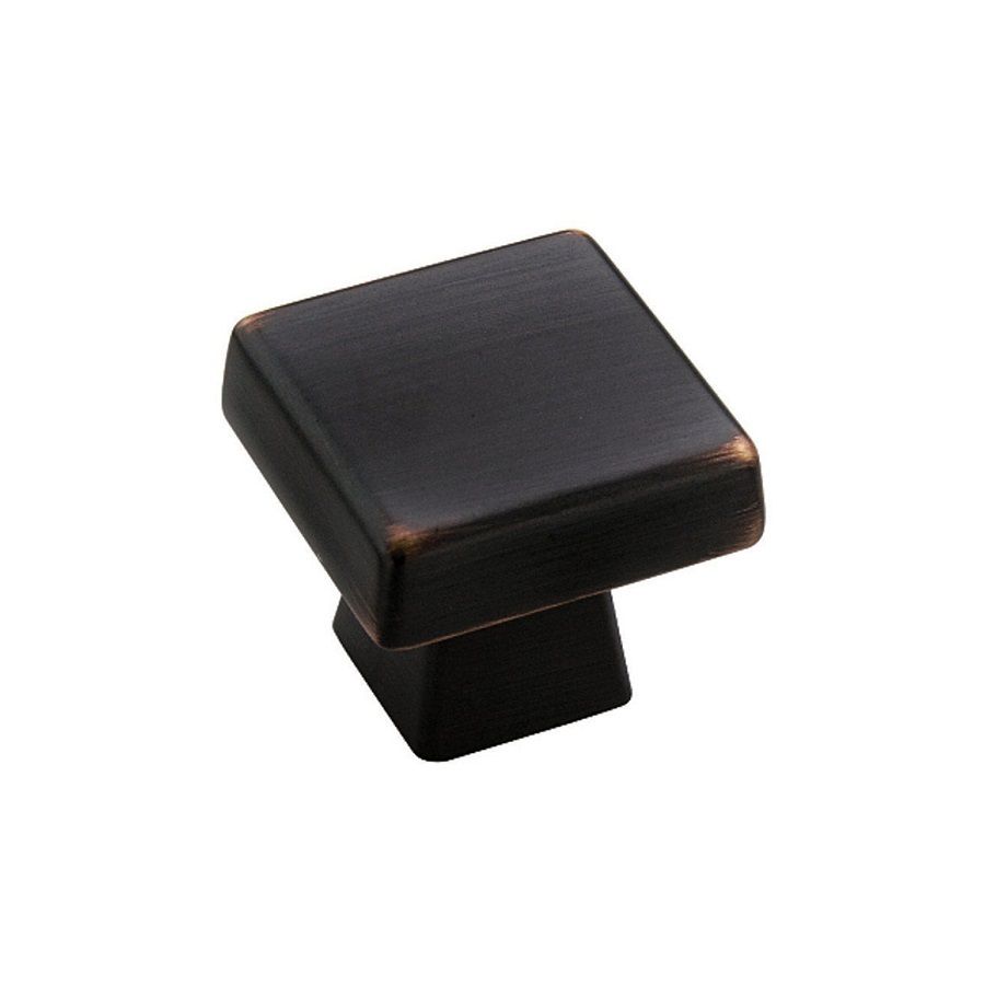 Amerock Blackrock Square Cabinet Knob Oil Rubbed Bronze 1-3/16in.