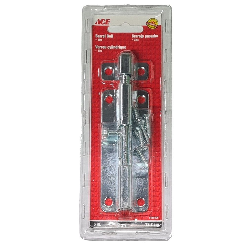Ace Barrel Bolt Zinc Plated 5in. (5460308)