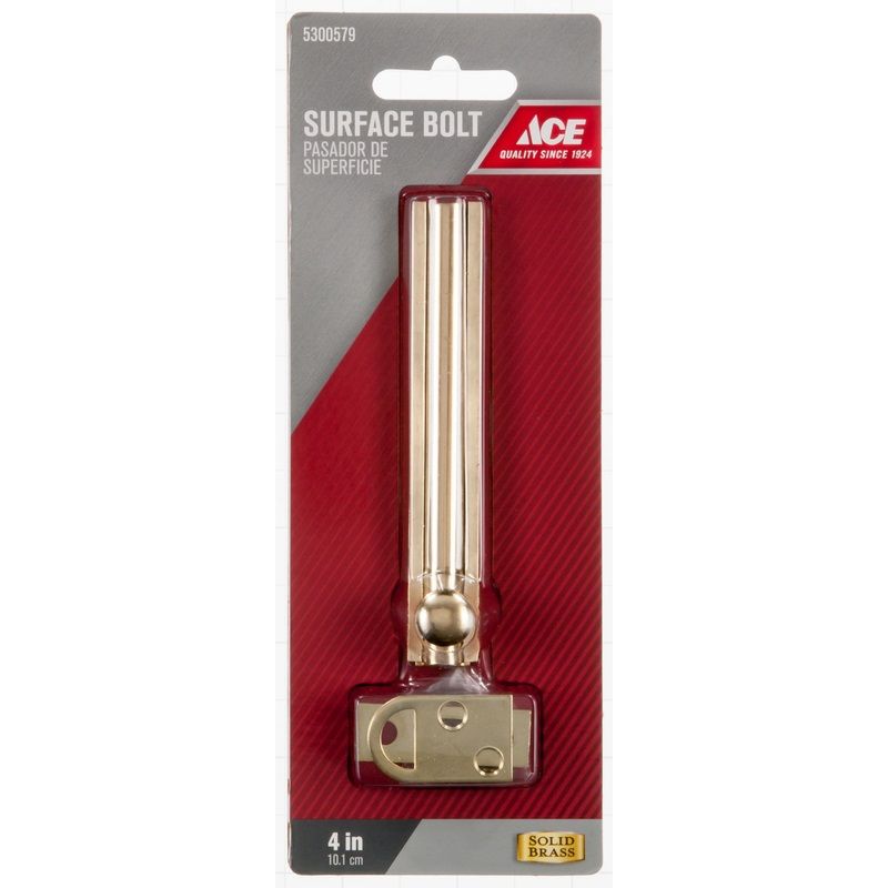 Ace Bolt Surface Brass 4in (5300579)