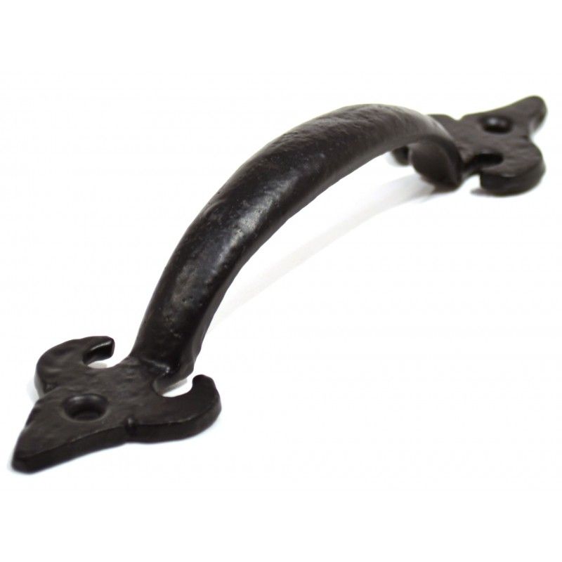 Pull Tudor Handle Black 7in (BA12L)
