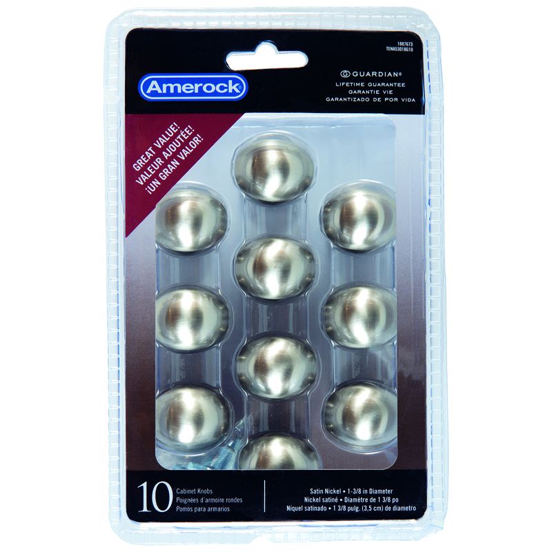 Amerock Allison Oval Cabinet Knob 1-3/8in. 10Pk