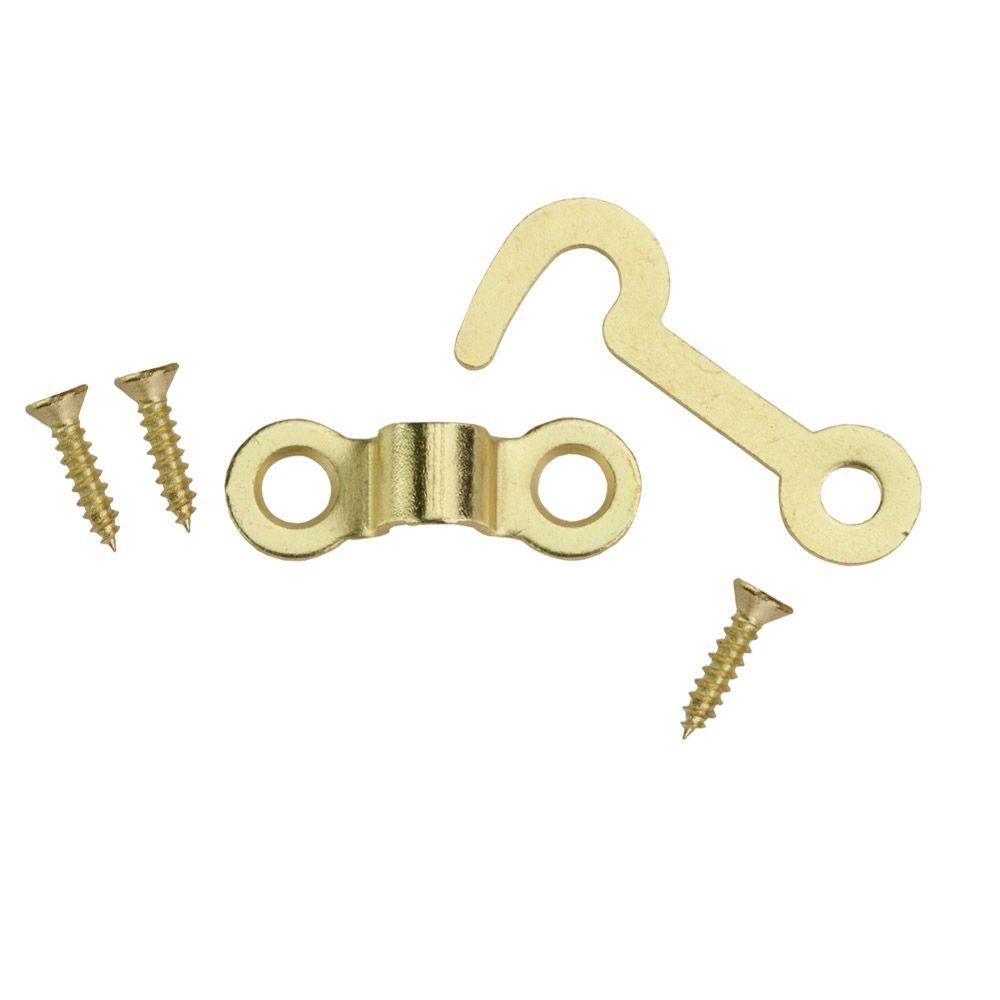 Hook and Staple Brass 1-1/8in 2pc (5300215)