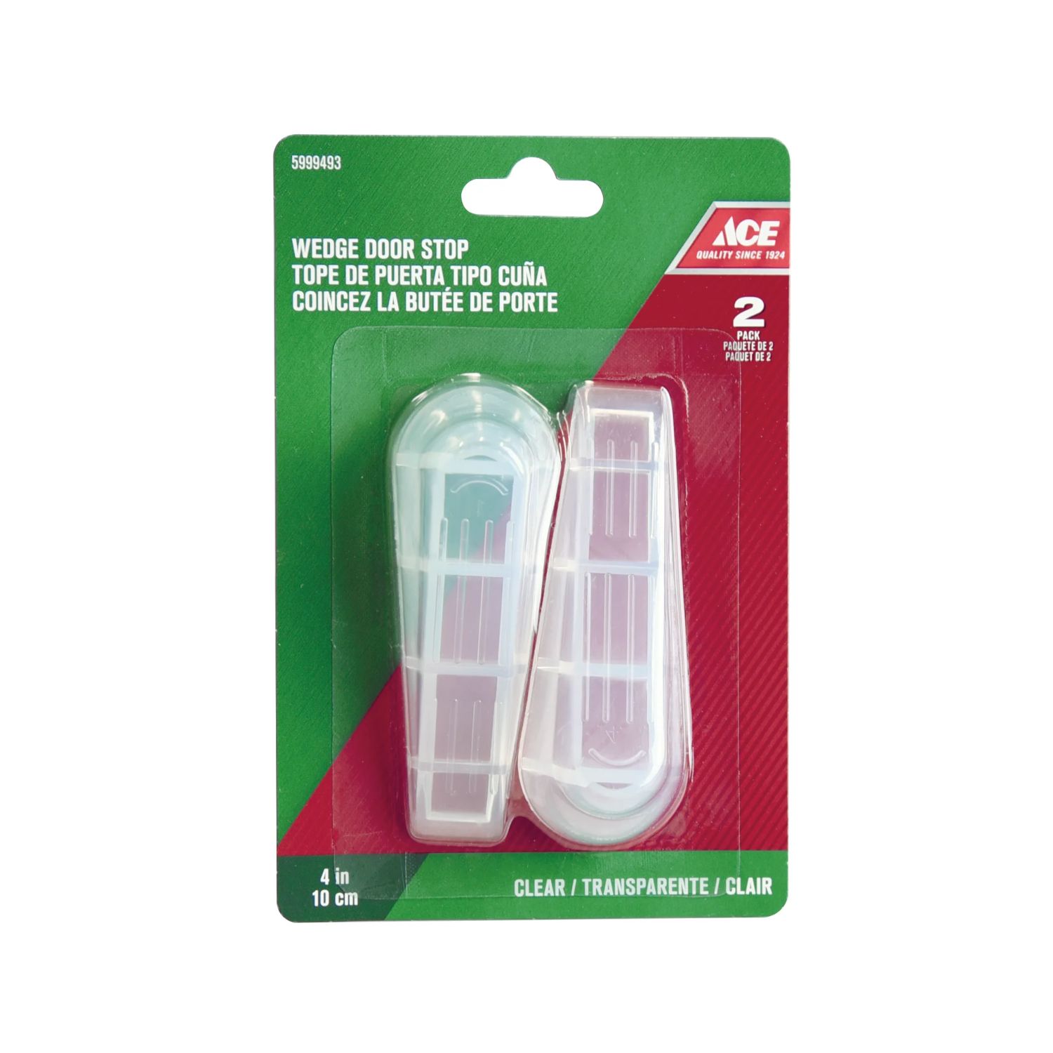 Ace Wedge Door Stop Clear 2pk (5999493)