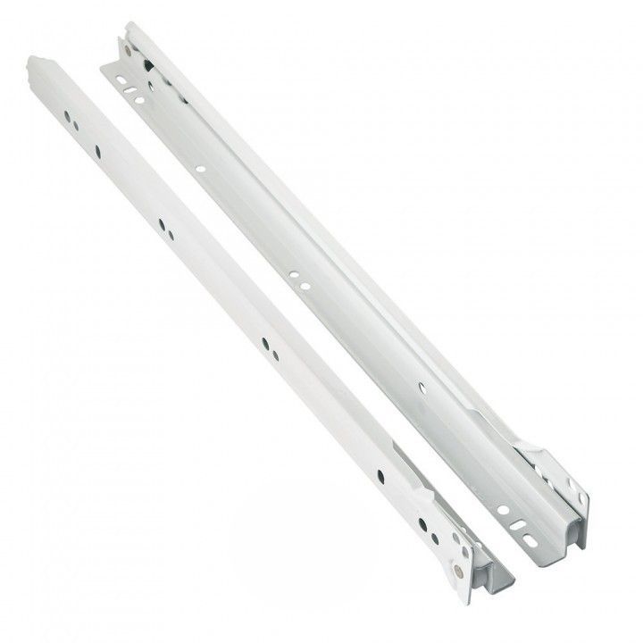 Drawer Slides White 12in (ESO2-12-WT) pair