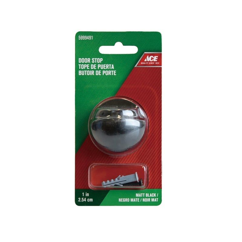 Door Stop Matte Black 1 in. (5999491)