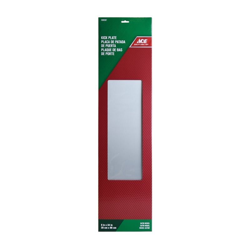 Kick Plate Satin Nickle 8 x 34 in. (5999387)