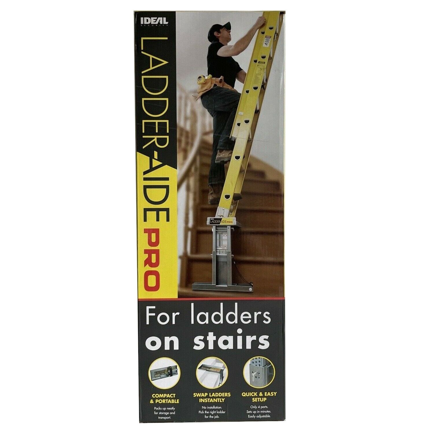 Ideal Security Ladder-Aide Pro Steel Silver Ladder Leveler 22 in. (100447)