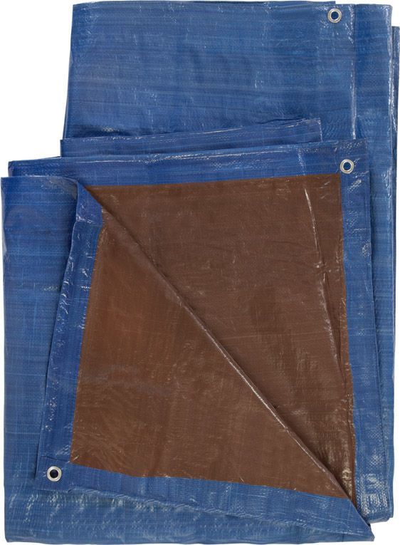 6ft x 8ft Blue/Brown Poly Tarp