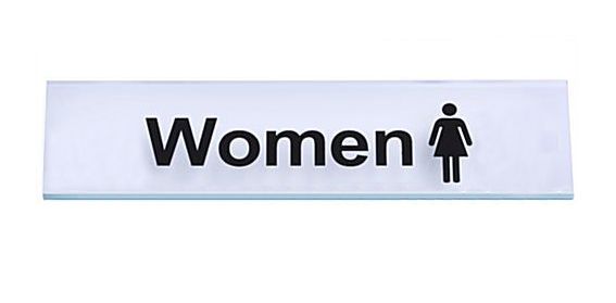 Sign Women 3in x 9in (5016399)