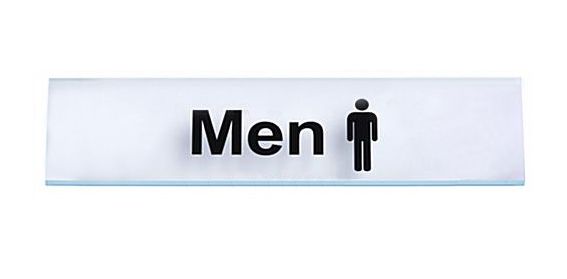 Sign Men 3in x 9in (5016381)