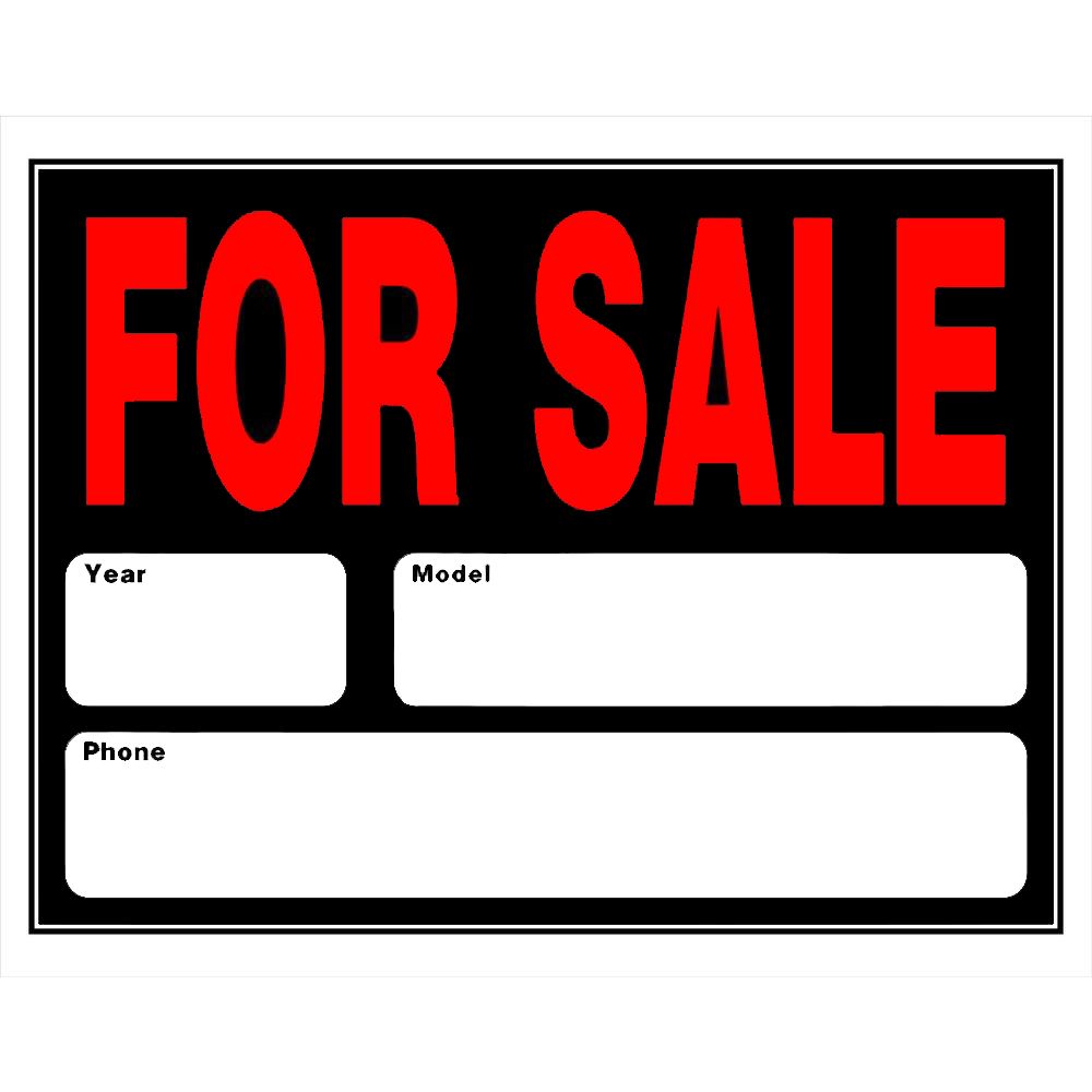 Sign For Sale Year/Model (50727)