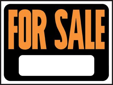 Sign For Sale 9in x 12in (51028)