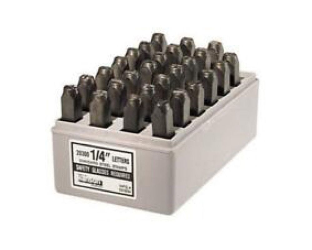 Stamp Set Letters 1/4in 27pc (20886)