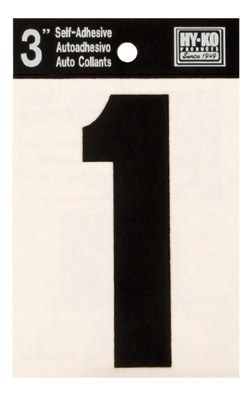 Number 1 Self Adhesive 3in