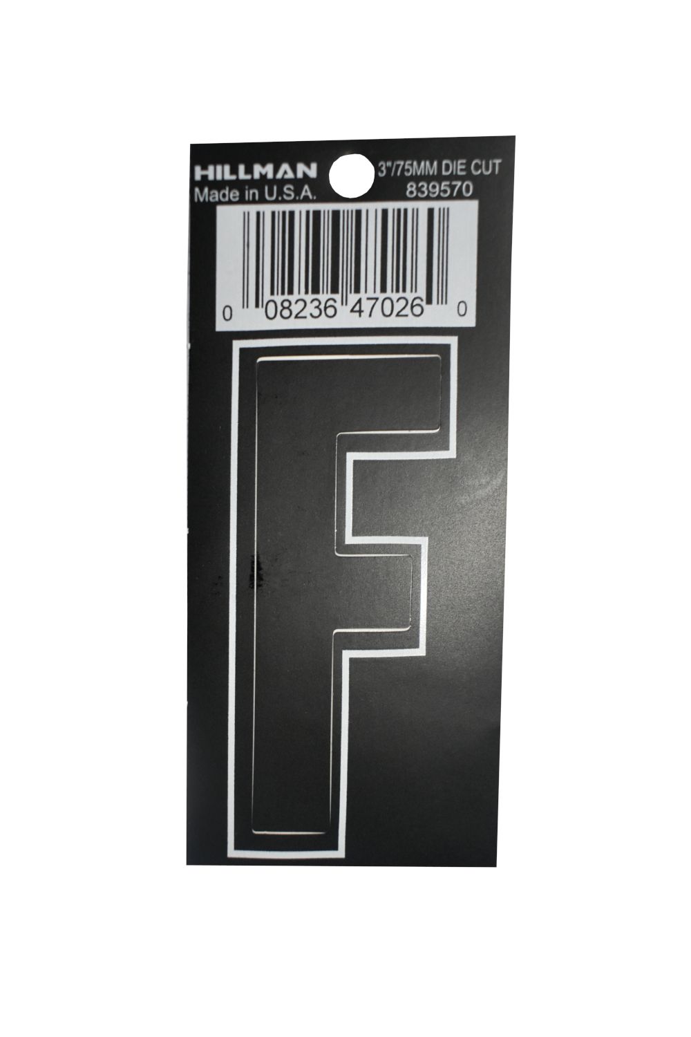 Letter F Self Adhesive 3in