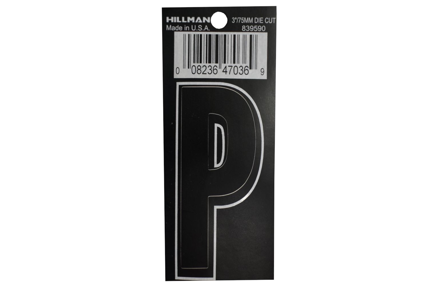 Letter P Self Adhesive 3in