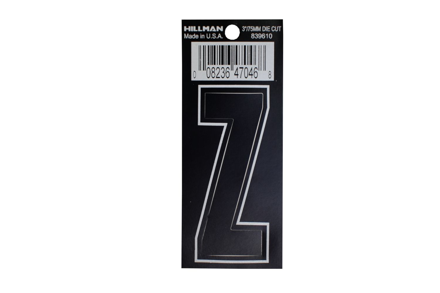 Letter Z Self Adhesive 3in