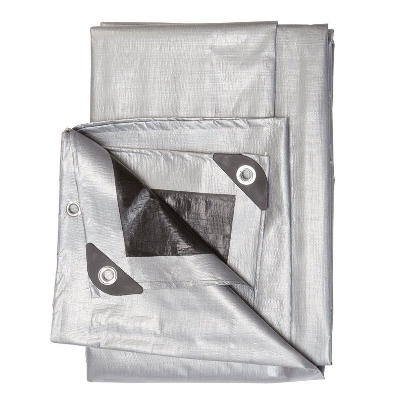 Ace Polyethylene Tarp Heavy Duty Black/Silver 16 ft x 20 ft