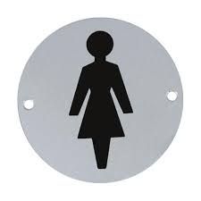 Female Sign Indicator Stainless Steel (SP010)