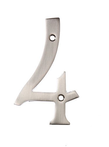 Number 4 House Satin Nickel