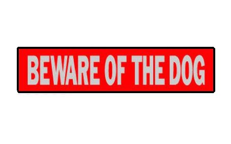 Sign Beware Of Dog 2in x 8in (79197)