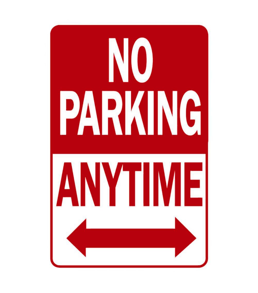 Sign No Parking 12in x 18in (79192)