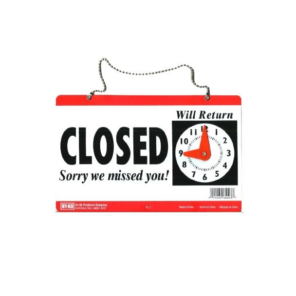 Sign Open / Closed 6in x 11in (#CL-1) (5624101)