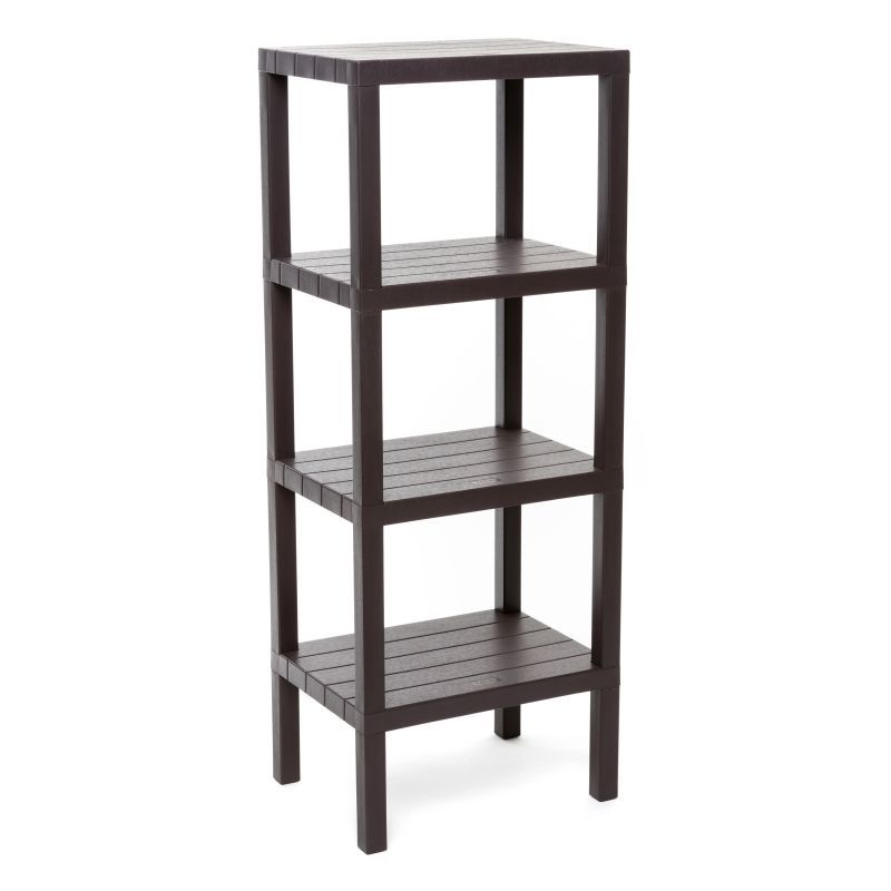 Tatay Lombok Rectangular Rack Brown 4 Shelf (4481000)