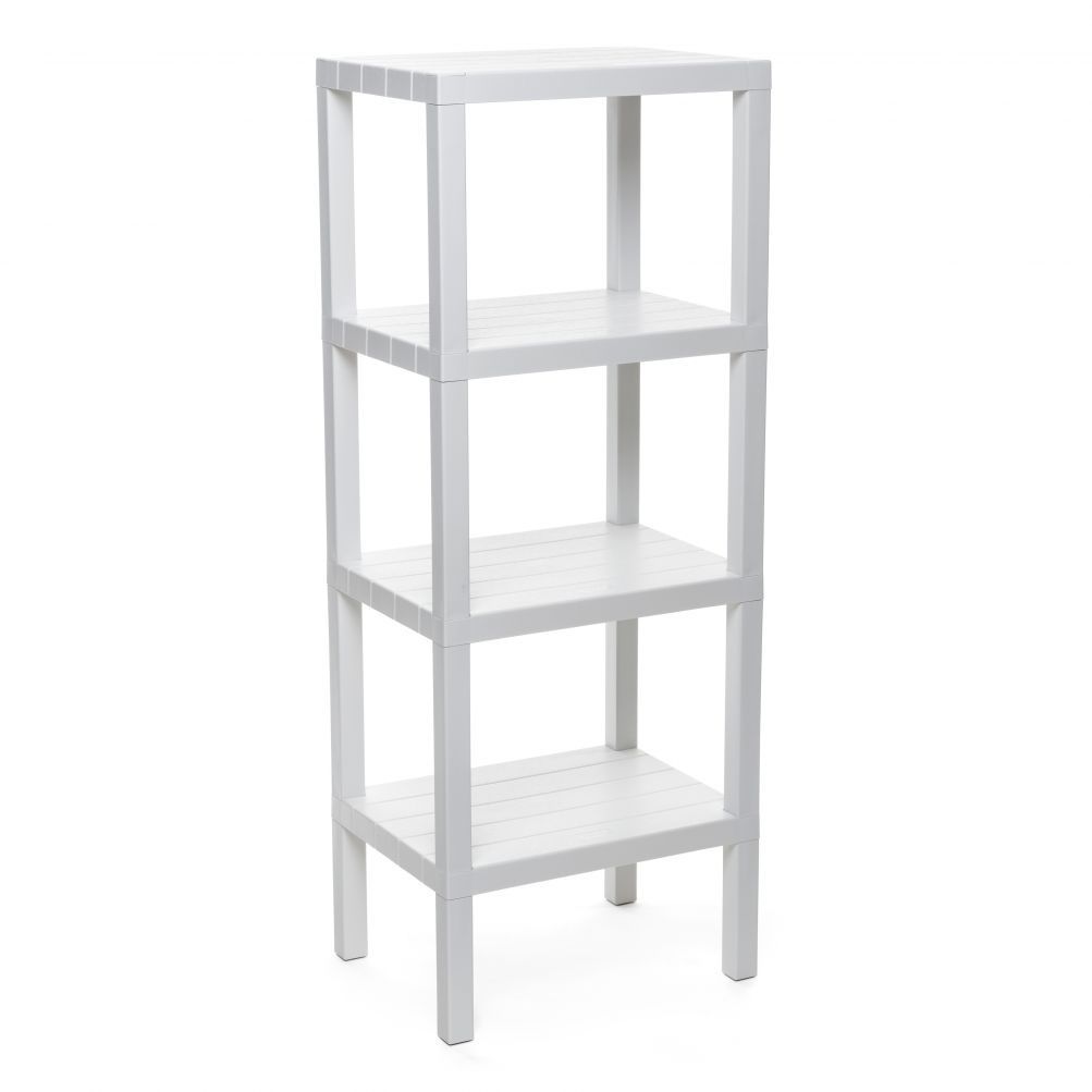 Tatay Lombok Rectangular Rack White 4 Shelf (4481001)