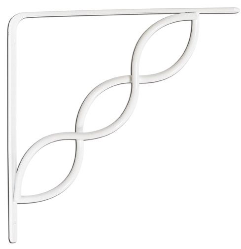 Shelf Bracket Scroll White 8in (5374285)