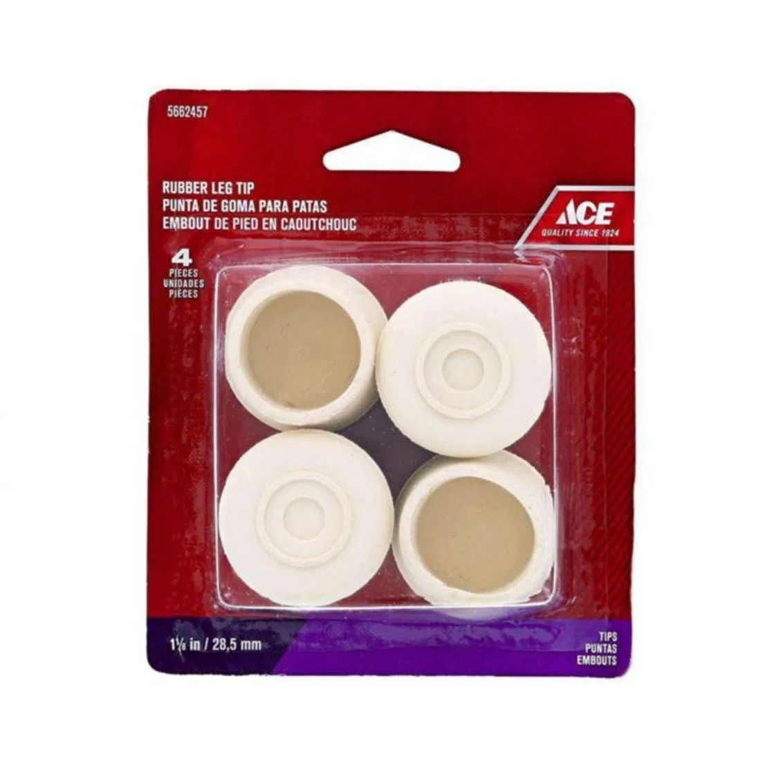 Ace Furniture Tip Rubber 1-1/8in. 4pc (5662457)