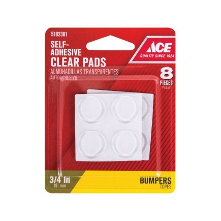 Vinyl Pads Clear 8pc (5182381)