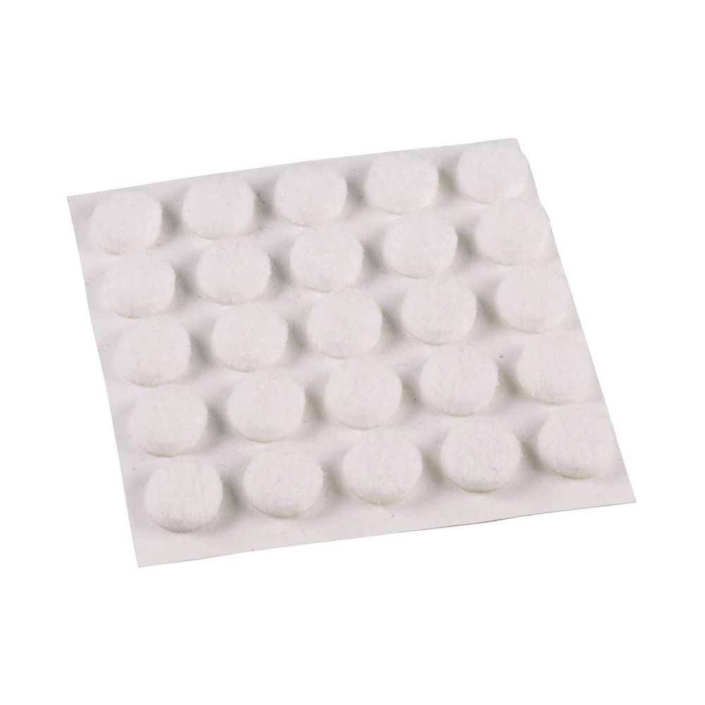 Felt Pads White 3/8in 75pk (5030937)