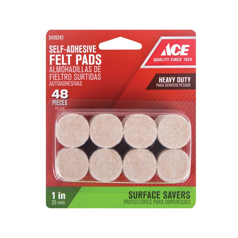 Self Adhesive Felt Pads 1in 48pcs