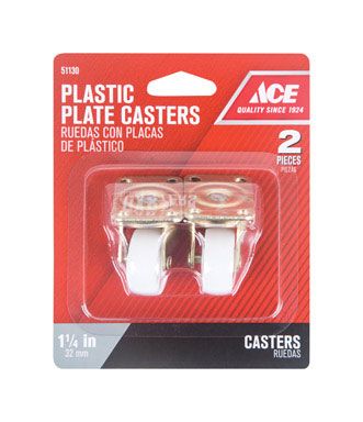 Caster Swivel White 1-1/4in (51130)