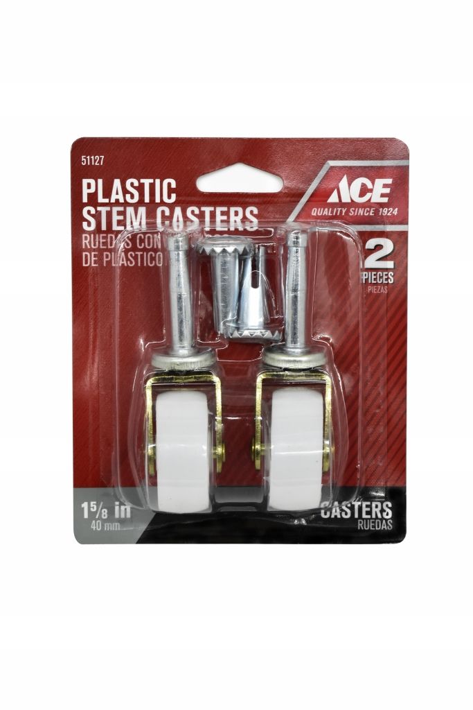 Caster Stem White 1-5/8in (51127)