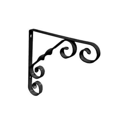 Scroll Bracket Black 10in (AB36L)