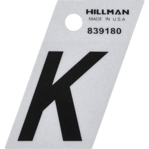 Reflective Letter "K" 1 1/2