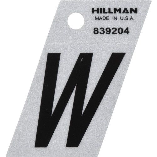 Reflective Letter "W" 1 1/2