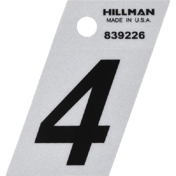 Number Reflective #4 1 1/2"