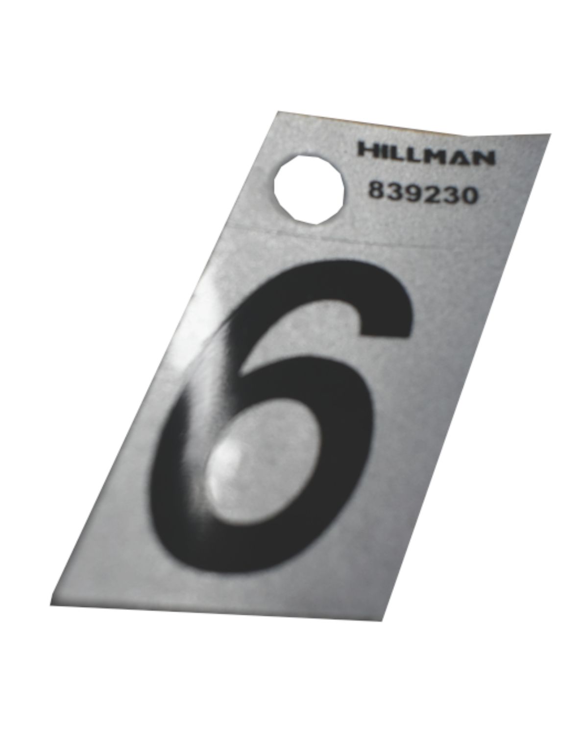 Number 6 Reflective 1 1/2in