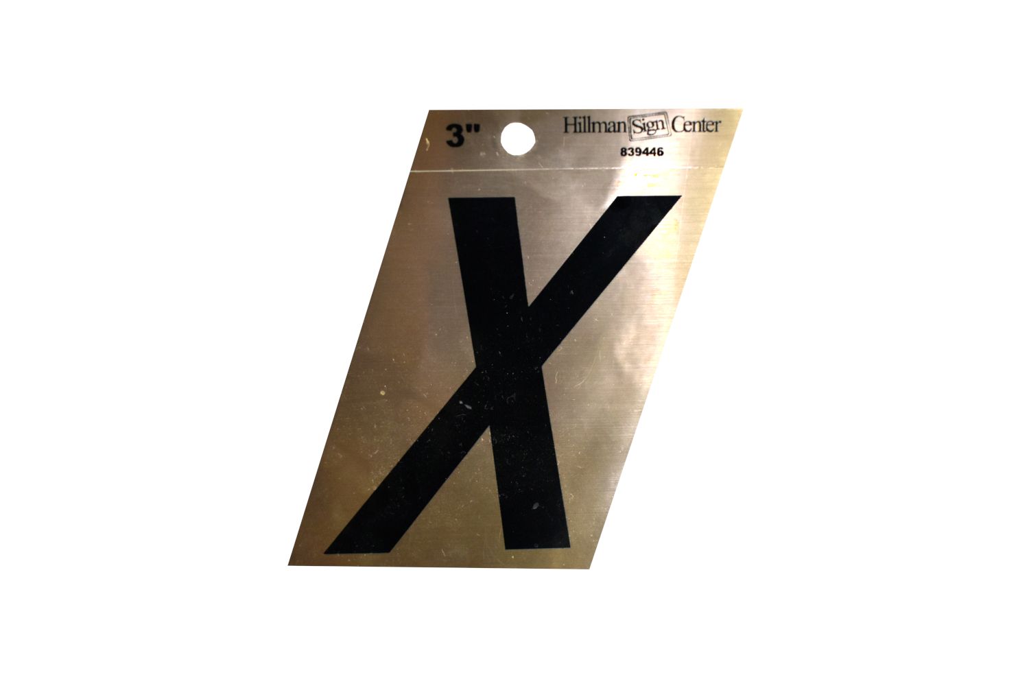 Letter Black/Gold X 3in