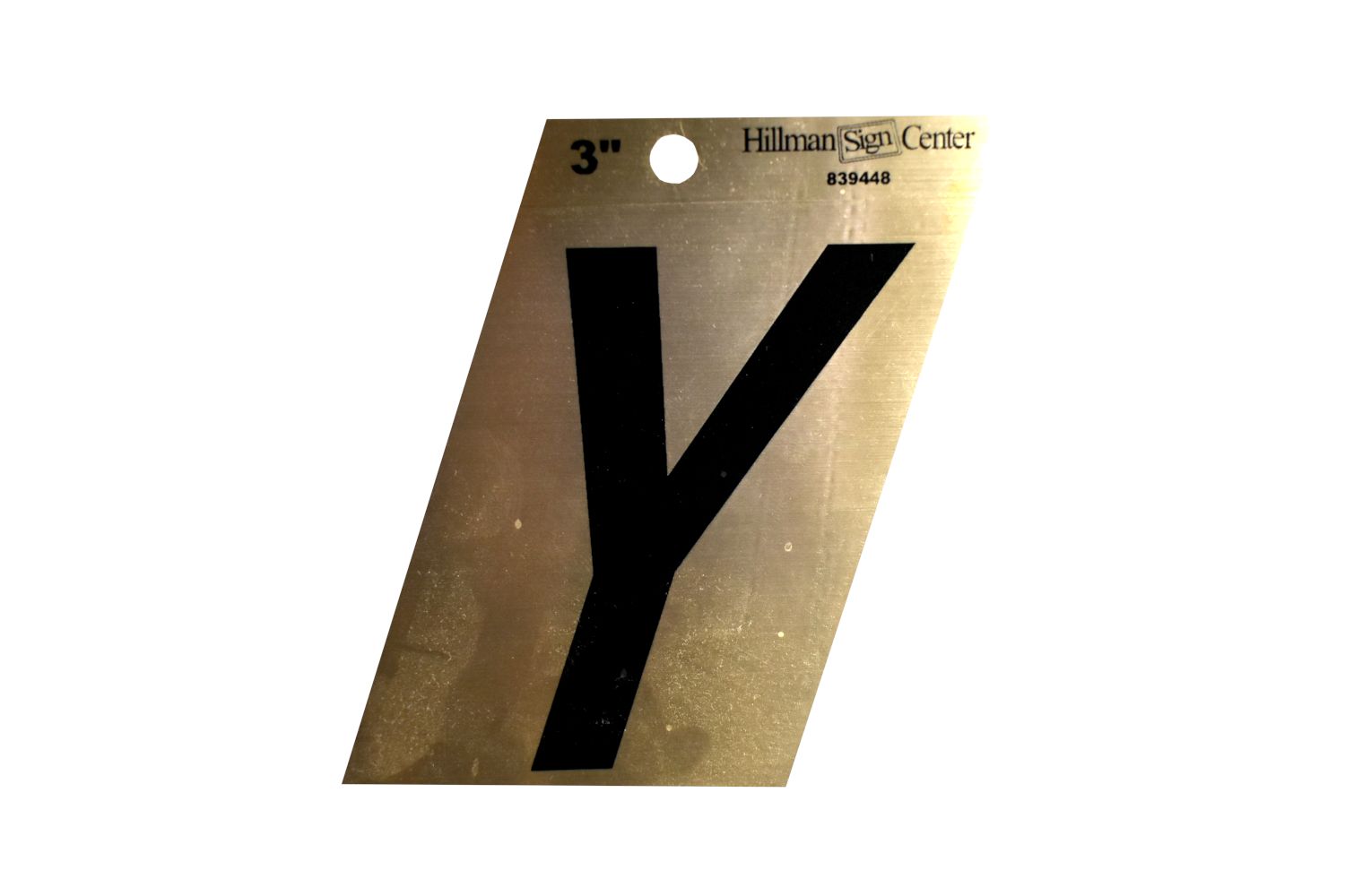 Letter Black/Gold Y 3in