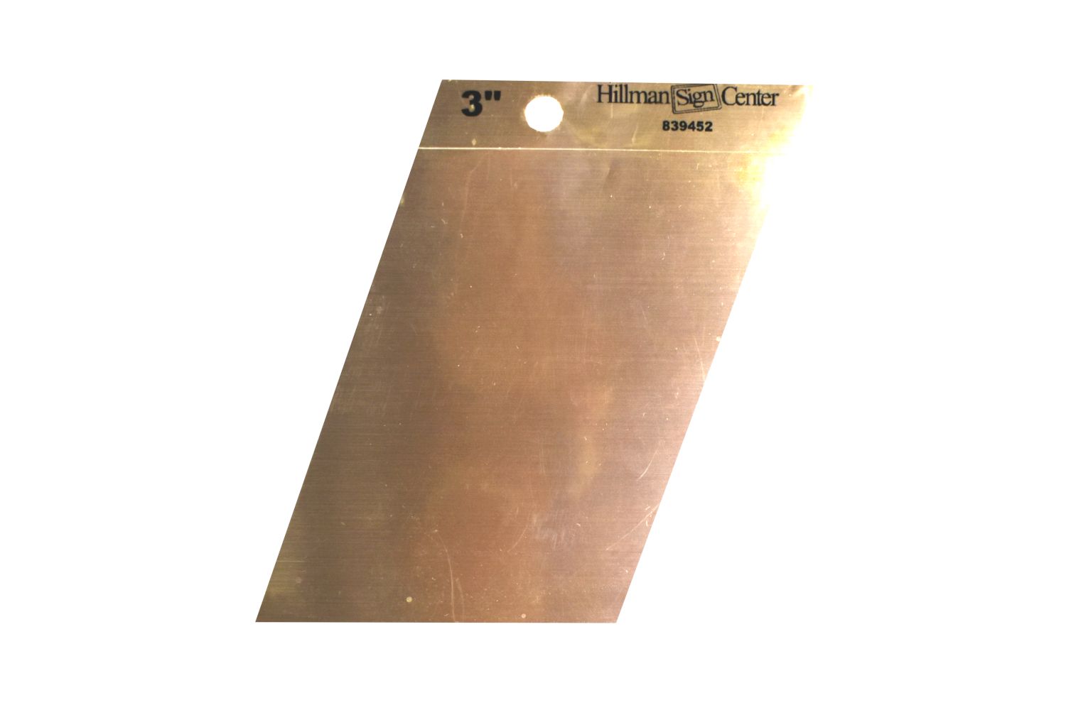 Blank Black/Gold 3in