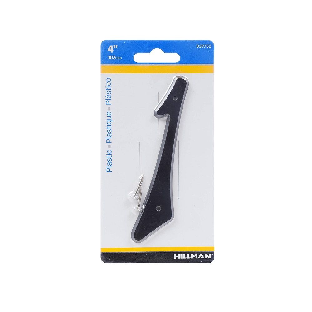 Number 1 Nail On Black  4in