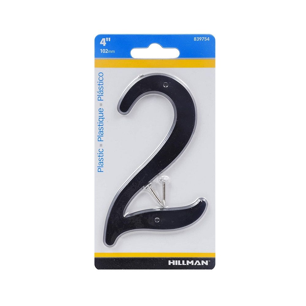 Number 2  Nail On Black 4in